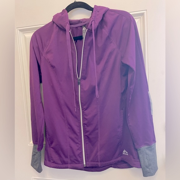 Purple RBX Medium Hoodie with reflective strip on each arm & thumb holes. - Picture 2 of 6
